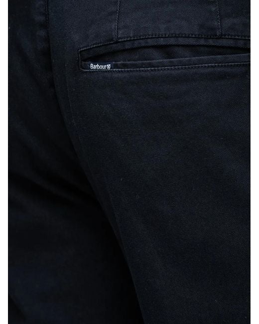 Barbour Gray Straight-Leg Chino Trousers for men