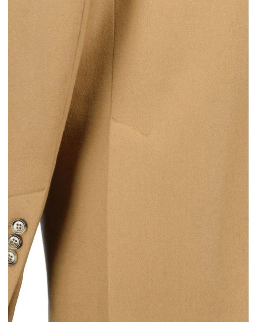 AMI Natural Single Breasted Wool Blazer