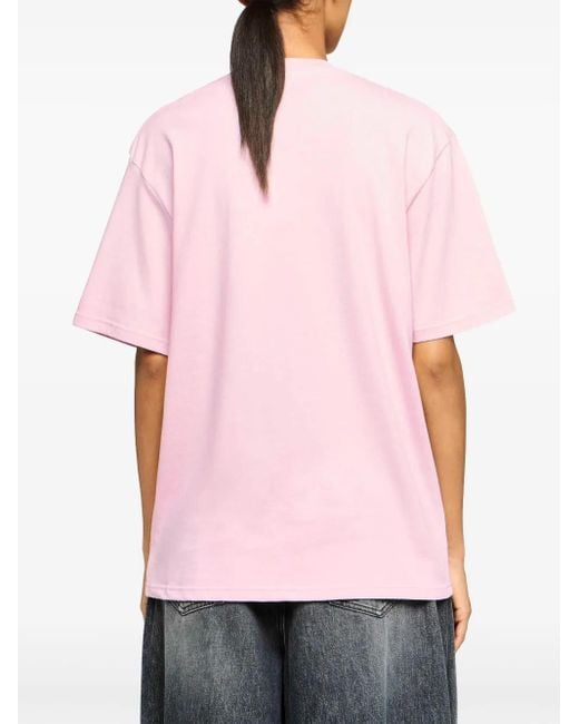 J.W. Anderson エンブロイダリー Tシャツ Pink