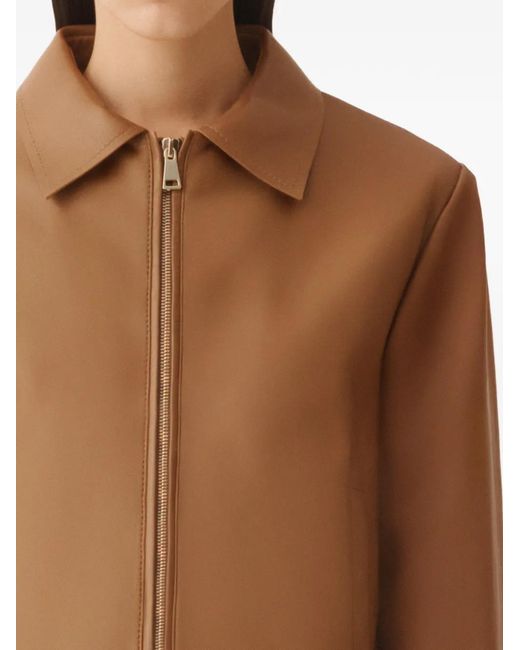 Fabiana Filippi Brown Lissé Nappa Jacket