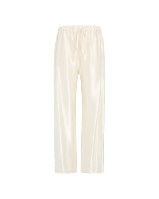Khaite White Rohen Trousers