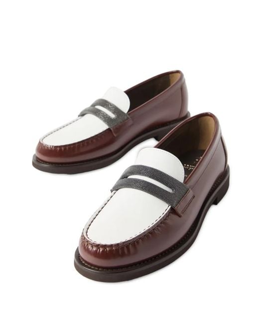 Brunello Cucinelli Brown Leather Loafer
