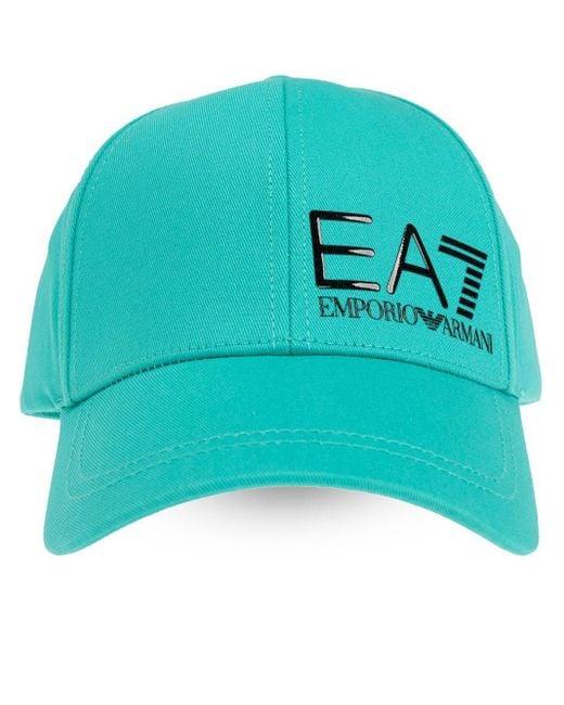 EA7 Blue Logo-lettering Baseball Cap