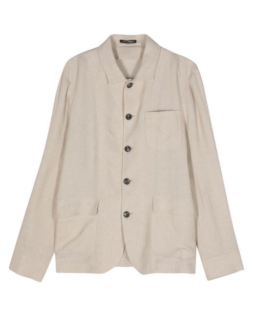 Emporio Armani Natural Waffle-effect Jacket for men