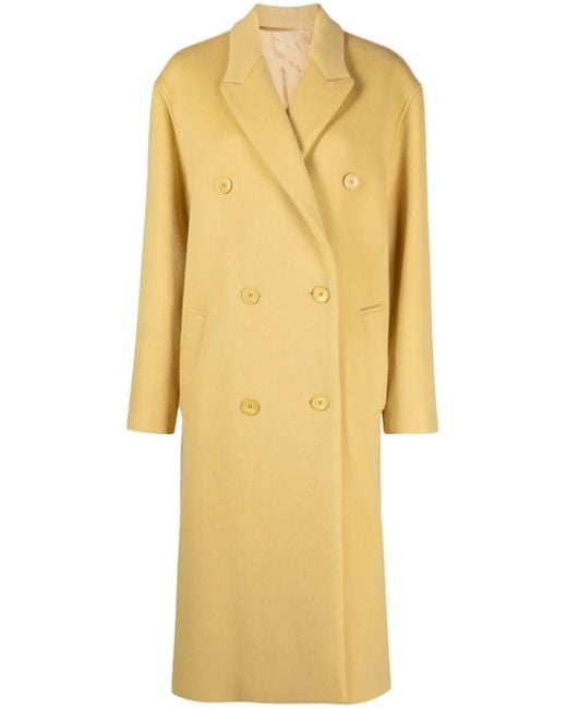 Isabel Marant Yellow Theodore Double-breasted Coat
