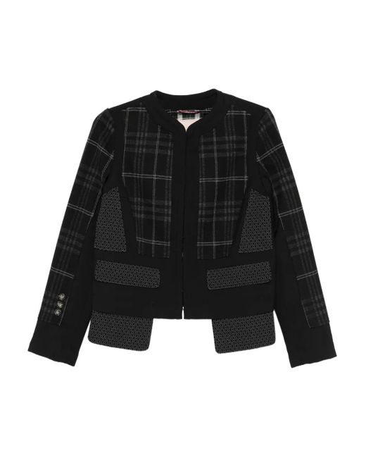 Antonio Marras Black Plaid Panelled Jacket
