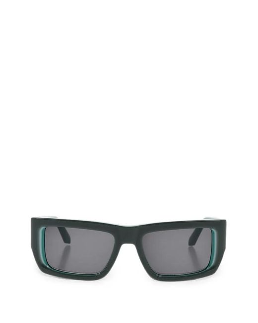 Off-White c/o Virgil Abloh Gray Rectangle-Frame Sunglasses