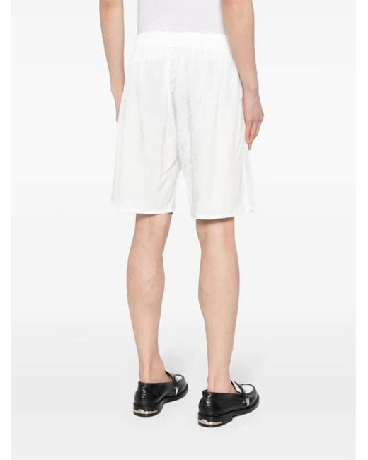 Louis-Gabriel Nouchi White Patterned-Jacquard Shorts for men