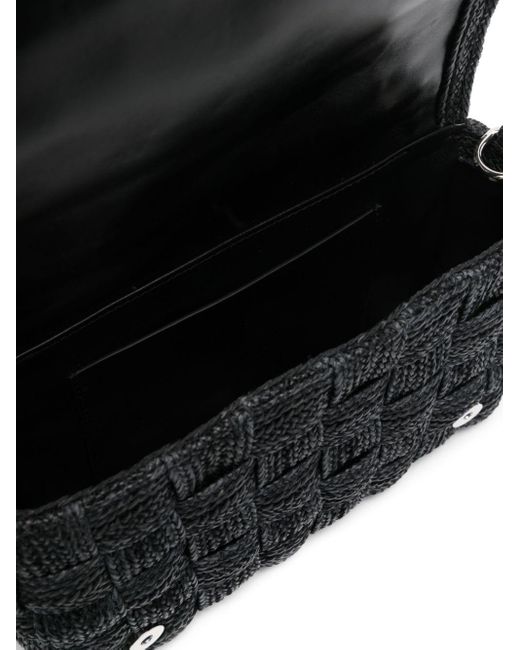 Casadei Black Florence Interwoven-design Tote Bag