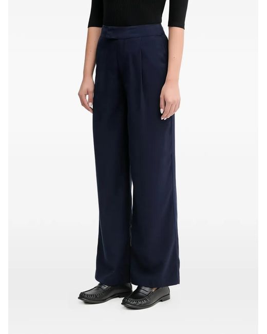 Benetton Blue Pleated Trousers