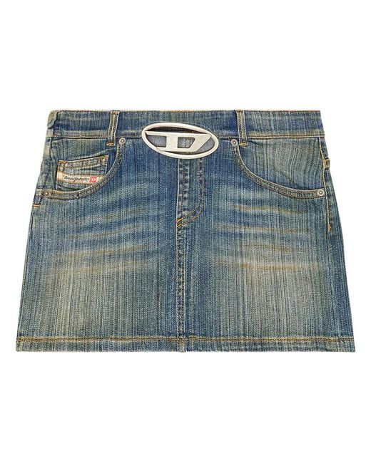 DIESEL Blue Mini Skirt