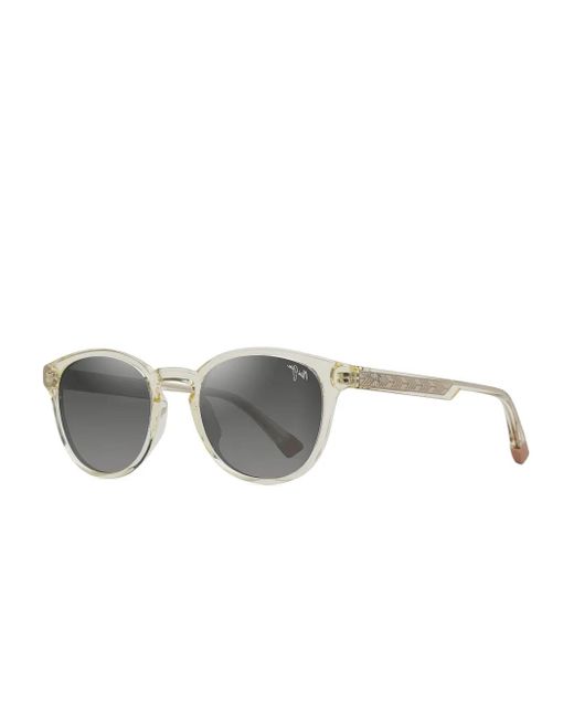Gafas de sol Hiehie con montura oval Maui Jim de color Metallic