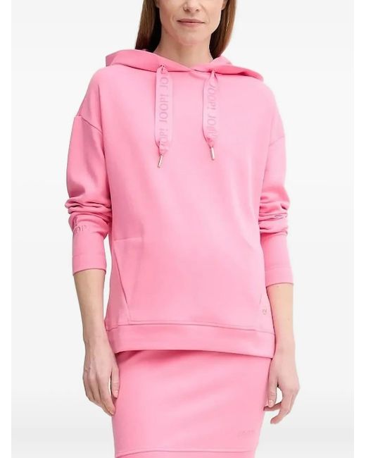 Joop! Hoodie Met Trekkoord in het Pink