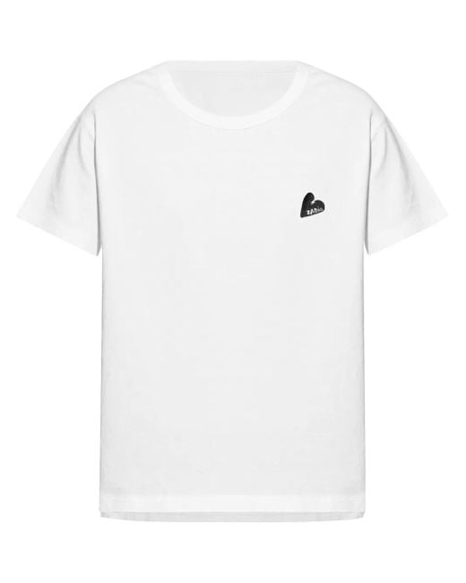 Zadig & Voltaire White Logo-Embroidered Cotton T-Shirt