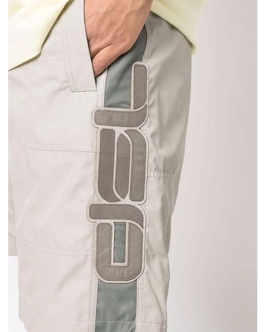 DIESEL White P-Saville Knee-Length Shorts for men