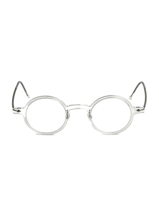 Lindberg Natural Round-Frame Glasses