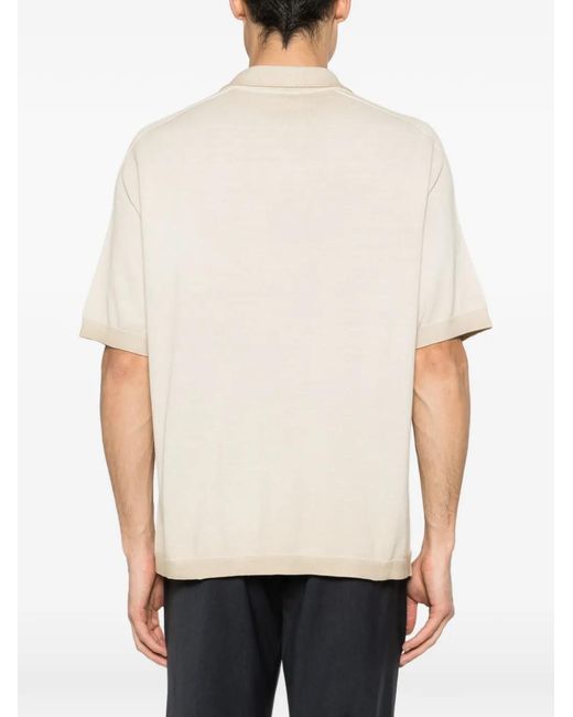 AROVESCIO White Pocket Short-Sleeve Shirt for men