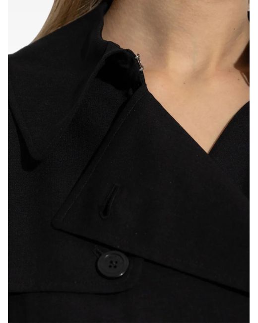 Manteau Court À Boutonnière Croisée Helmut Lang en coloris Black