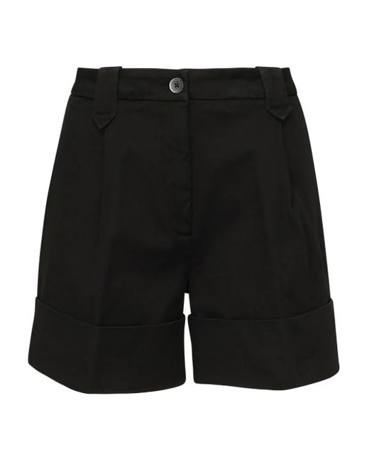 Fay プリーツ ショートパンツ Black