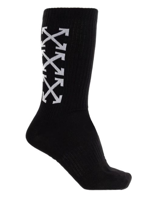 Off-White c/o Virgil Abloh Black Arrow-Print Socks for men