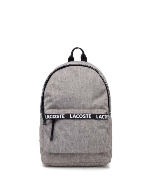 Lacoste Gray Neocroc Laptop Backpack