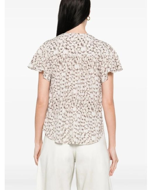 Isabel Marant White Synda Blouse