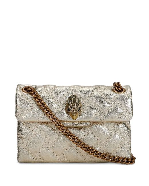 Kurt Geiger Kensington Metallic Quilted Bag in Grey Lyst Australia