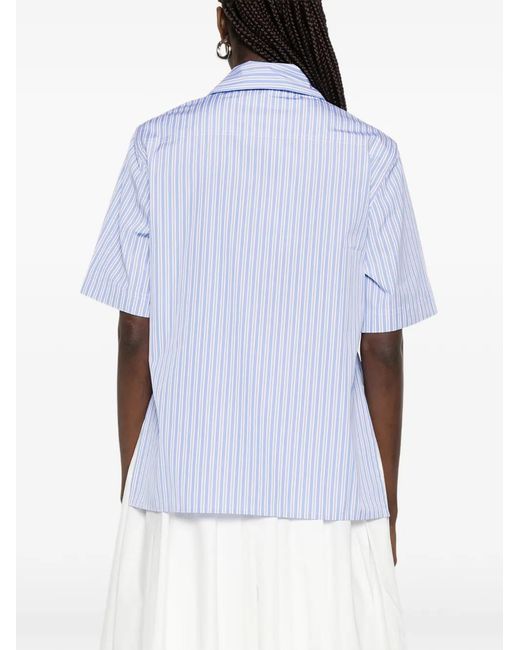 Plan C Blue Striped Shirt