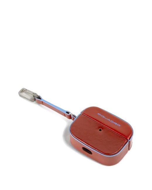 Piquadro Orange Airpods Pro Leather Case
