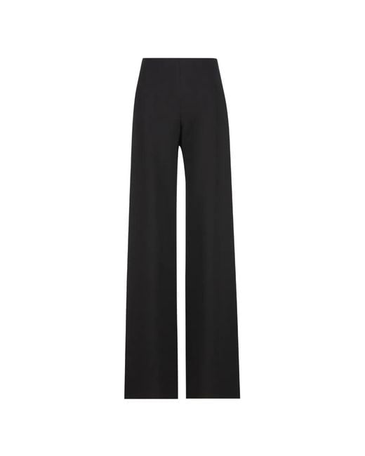 Gucci High Waist Broek Met Wijde Pijpen in het Black
