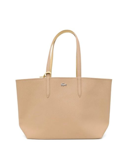 Lacoste Natural Sac Cabas Anna À Design Réversible