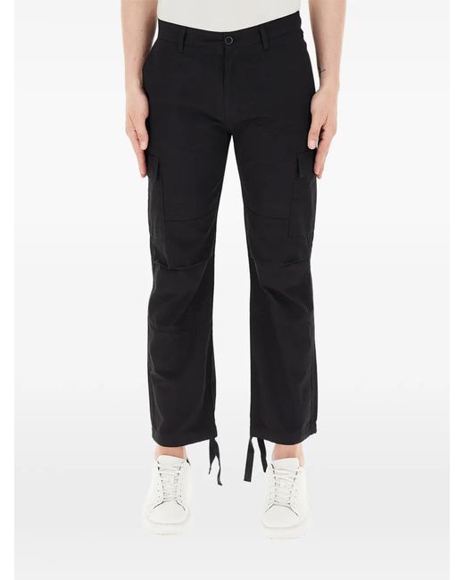 ARMANI EXCHANGE Black Cargo Trousers for men