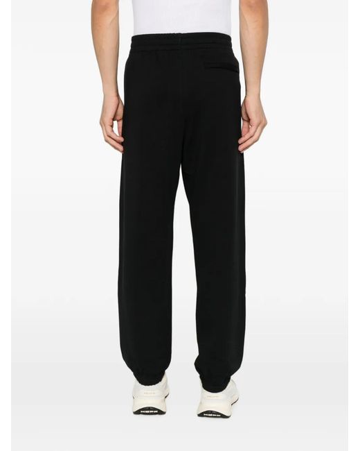 Calvin Klein White Logo-Patch Track Pants for men