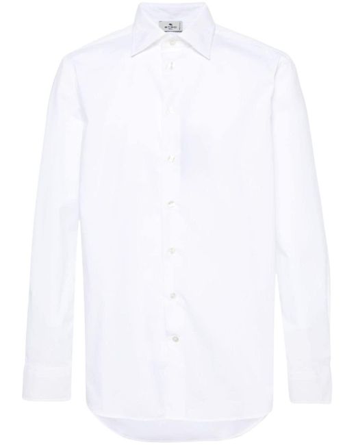Etro Hemd aus Popeline in White für Herren