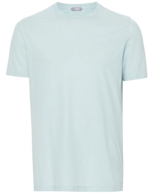Zanone Klassisches T-Shirt in Blue für Herren