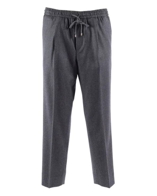 Briglia 1949 Gray Elasticated-Waistband Trousers