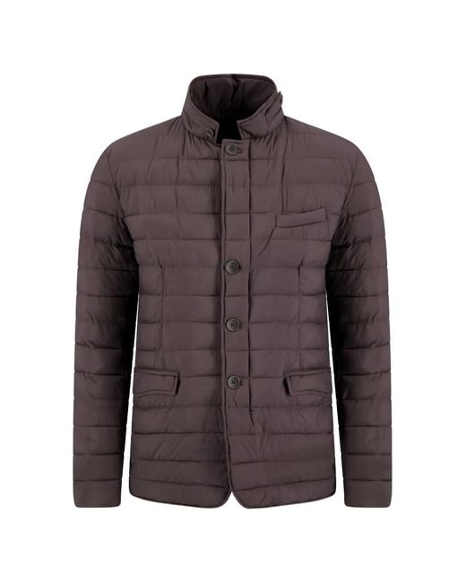 Plumífero con botones Herno de hombre de color Brown