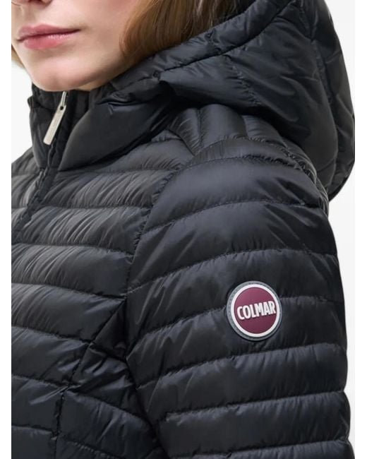 Colmar Blue Hooded Quilted Jacket
