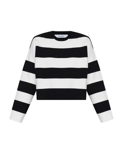 Max Mara Black Striped T-Shirt