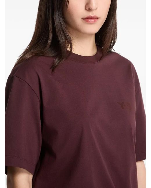 Y-3 Red Logo-Print Short-Sleeve T-Shirt