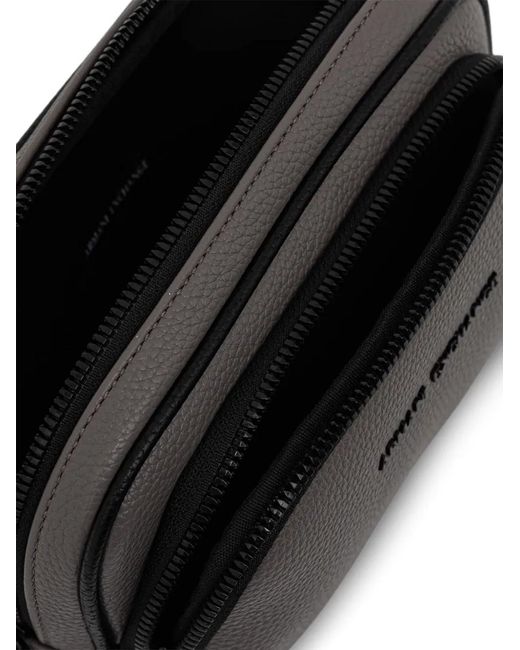 ARMANI EXCHANGE Black Zip-Fastening Belt Bag for men