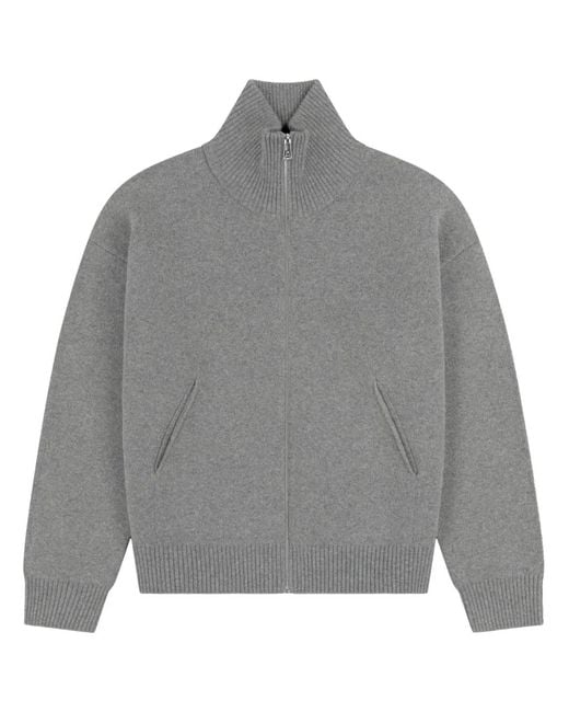 Axel Arigato Gray Core Zip-Up Cardigan for men