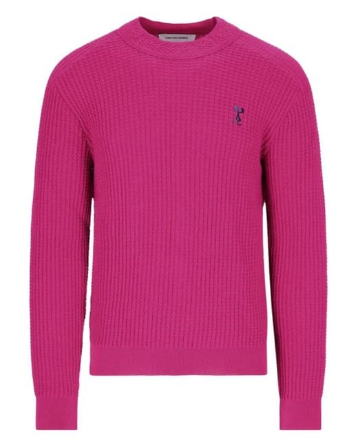Kiko Kostadinov Trui Met Geborduurd Logo in het Pink voor heren