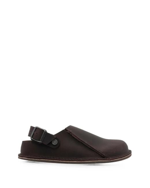 Birkenstock Black Lutry Premium Oiled Leather Mules