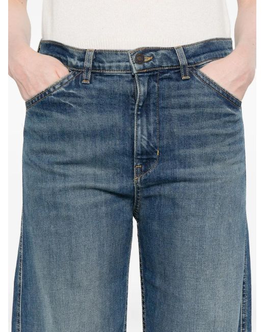 Nili Lotan Blue Cotton-Blend Jeans