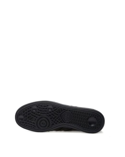 Adidas Black Handball Spezial Leather Sneakers for men