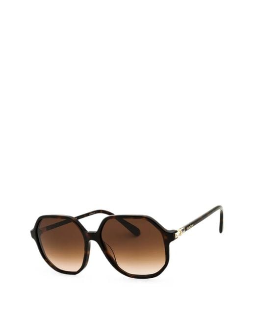 Swarovski Multicolor Tortoiseshell-Effect Square-Frame Sunglasses