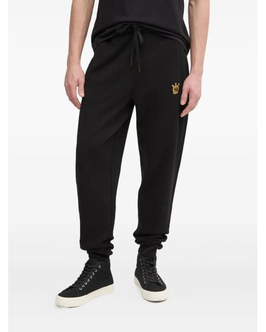 Zadig & Voltaire Black Embroidered-Detail Track Pants for men