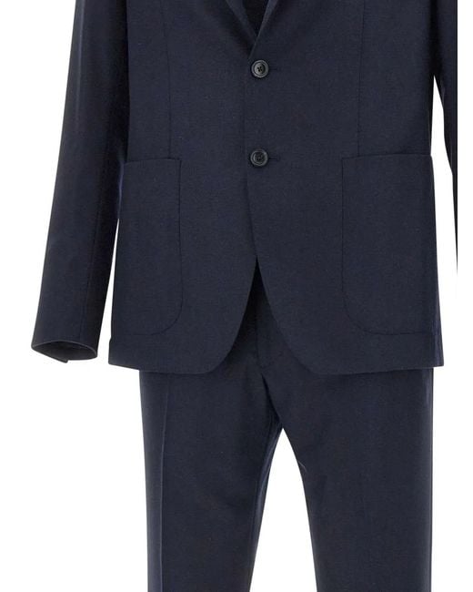 Tagliatore Blue Single-Breasted Suit for men
