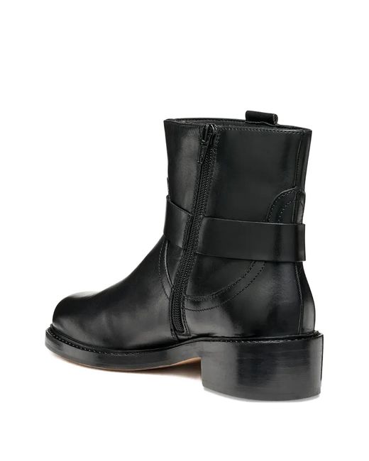 Geox Black 450Mm Nalvia Buckle Strap Boots